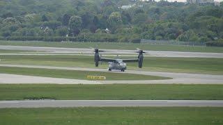 Soeren66 - 2 Senkrechtstarter Bell Boing V 22 Osprey am Hamburger Airport