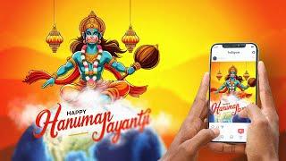 Happy Hanuman Jayanti Motion Graphics and social media promotion video