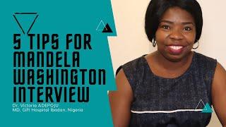 Five Tips for Successful Mandela Washington Fellowship Interview