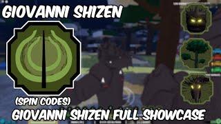 Giovanni Shizen Bloodline FULL SHOWCASE I Shindo life Giovanni Shizen + 200 spin code