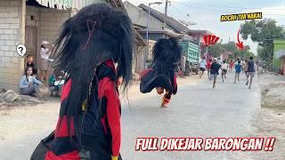 NGAKAKKK !! FULL DIKEJAR BARONGAN NGAMUK - Arak Arakan Barongan Galak & Reog Ponorogo