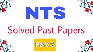 NTS Test Preparation 2024||NTS Solved Past Papers||Part 2