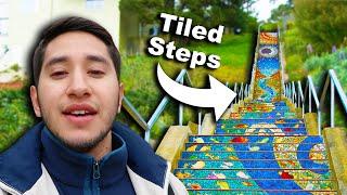 Visiting the 16th AVENUE TILED STEPS (MORAGA STEPS) | San Francisco California