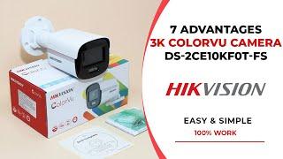 7 Advantages of the Hikvision Turbo HD 3K ColorVu DS-2CE10KF0T-FS Camera