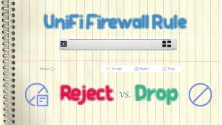 Ubiquiti UniFi Firewall Rule Action - Reject Vs. Drop (iptables, nmap)