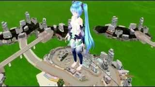 [MMD] Giantess Miku Growing Too Big?