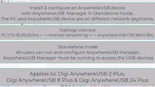 Install & Configure a Digi AnywhereUSB Plus device with AnywhereUSB Manager in Standalone mode