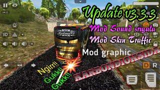 Update! Obb mod sound srigala + skin traffic mod graphic || bussid v3.3.3