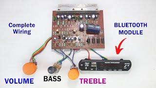 Bluetooth Module Wiring in 4440 Amplifier Board in Hindi