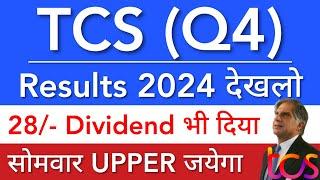 TCS Q4 RESULTS 2024  TCS SHARE LATEST NEWS TODAY • TCS DIVIDEND • STOCK MARKET INDIA