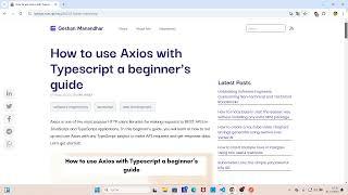 Make a post request to a server using TypeScript and Axios