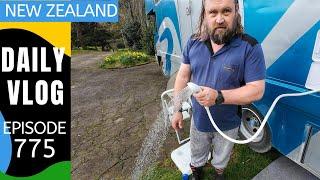 Plumbing up the hot water in the camper truck!  [Life in New Zealand #775]