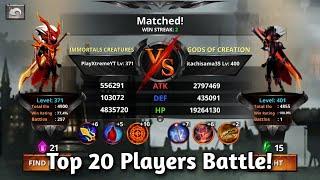 Stickman Legends Top 20 Arena Players Battle!!!