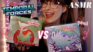 ASMR ️ Pokemon Card Battle with YOU!~ Whispered Temporal Forces Elite Trainer Box & Pack Opening!