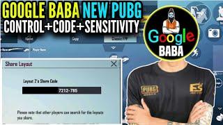 Google Baba Original Control Code  And Sensitivity 2021|| PUBG MOBILE || Blazed Gaming