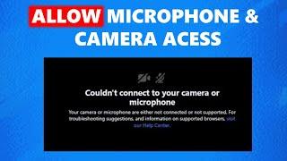 How to Fix You Haven't Allowed Facebook Access to Your Camera and Microphone