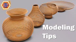 Blender 2.8 Modeling Tips | Wireframe Modifier