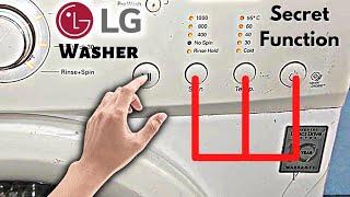 How To Put Lg Front Load Washer On Self Test Mode - Secret Function