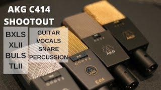 AKG C414 BXLS vs XLII vs BULS vs TLII comparison mic shootout