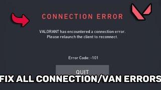 How To Fix Valorant Error VAN 6  Valorant Error Code 6   Valorant Has Encountered a Connection Error