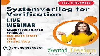 SystemVerilog for Verification #vlsi #vlsiprojectcenters #uvm #verification #systemverilog