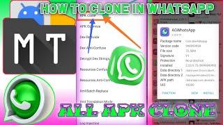 How To Clone Whatsapp / WhatsApp Clone Mt Manager / All Apk Clone Mt Manager / Mt Manager