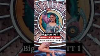 Bigg Boss OTT 1 to 3 winner  #divyaaggarwal #elvishyadav #sanamakbul #biggbossott3 #biggbossott