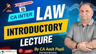 Lect.2 DEMO | CA Inter Corporate & Other Laws | Introduction | Sep 25 & Jan 26 Exams | CA Amit Popli