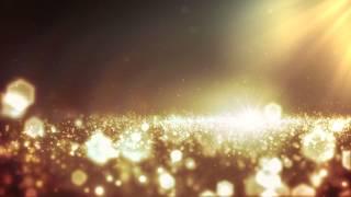 Footage Background Gold Bokeh and Lights