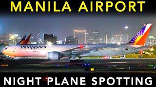 MANILA AIRPORT - Landing & Takeoff | Night PLANE SPOTTING