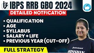 IBPS RRB GBO Notification 2024 Out | IBPS RRB GBO Scale 2 Syllabus, Salary, Age, Vacancy | By Nikita