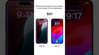 iOS 18 vs iOS 17: New Siri Design Comparison!