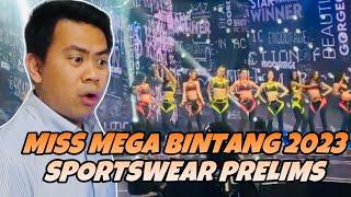 ATEBANG REACTION | MISS MEGA BINTANG 2023 PRELIMINARY SPORTSWEAR COMPETITION #missmegabintang2023