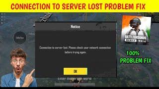 How To Solve Connection To server Lost Please Check Your Network Connection Before Trying Again Bgmi