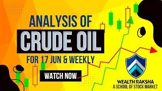 Crude Oil Prediction for 17th Jun Monday || Crude Oil  Analysis || MCX Crude Oil News #wealthRaksha