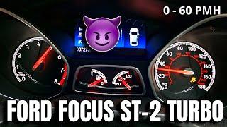 2015 Ford Focus ST-2 Turbo Acceleration * 0 - 60 MPH / 20 - 70 MPH *