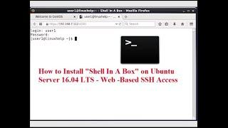 How to Install Shell In A Box on Ubuntu Server   Web  Based SSH Access 1