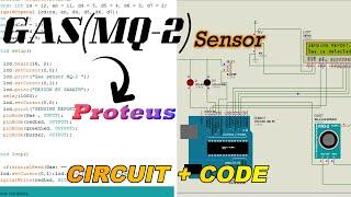 #gassensor|GAS sensor simulation in Proteus with LCD, Arduino code & circuit#Gas_sensor_library