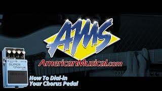 How to Dial-in your Chorus Pedal - An AMS Guide