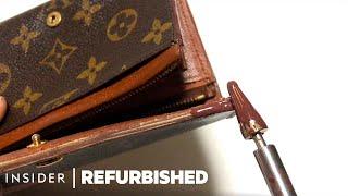 How An $800 Louis Vuitton Wallet Is Professionally Restored | Refurbished