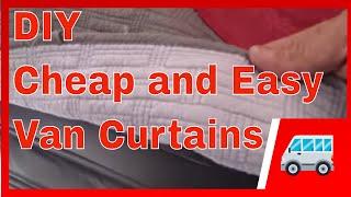 Easy, Simple and Cheap Van Curtains!