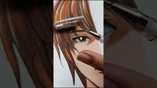 Drawing light yagami#shorts#viralvideo #deathnote #lightyagami #anime #drawing #art