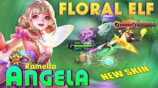 Angela Floral Elf New Skin! Top Global Angela by Ramella ~ MLBB