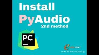 how to install PyAudio in Pycharm  using pipwin || solved 100%, Python