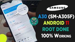 SAMSUNG A30 SM-A305F Android 11 Root Done New Method 2022 | How to Root Samsung A30 Android 11
