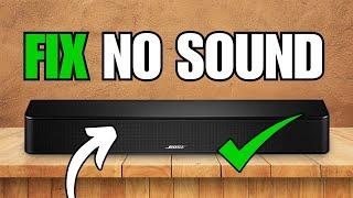 How To Fix Bose Soundbar No Sound From TV Problem