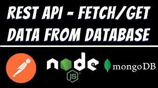 FETCH or GET data using ID in Mongodb database using Node JS and Postman tutorial | REST API