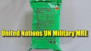 Tasting United Nations UN Military MRE Combat Ration Pack (Meal Ready to Eat - 24 Hour Ration)