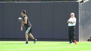 DET@NYY: Tanaka making progress in throwing program