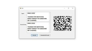 How to Generate QR code -Decode - VB.net @mikecodz2821